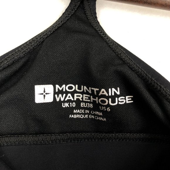 Mountain Warehouse Women's Size 6 Black Sporty Quick-Dry Bikini Top Swim - Picture 6 of 6